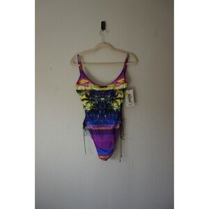 Sauvage California One Piece Swimsuit‎ Eclipse Tropical Sunset size Large NWT